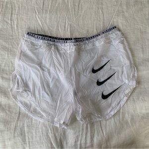 Nike White Women’s Tempo Luxe Run Division 2-in-1 Running Shorts
